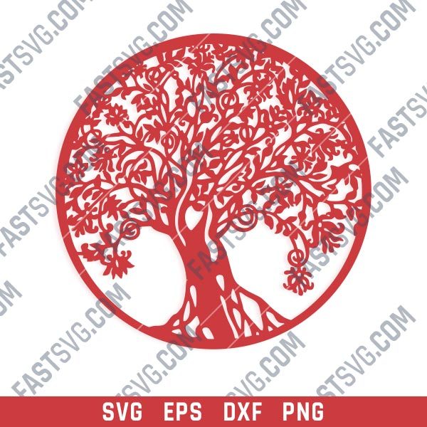 Tree Art Design files - EPS PNG SVG DXF