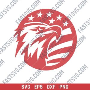 American Eagle Design files P0206 - SVG DXF EPS PNG