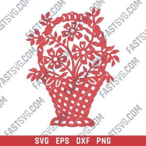 Bouquet of flowers Vector Design files - SVG DXF EPS PNG