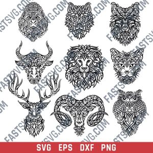 Decor Animals Design files - SVG DXF EPS PNG S057