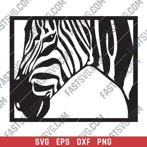 Zebra home decor vector design files - SVG DXF EPS PNG