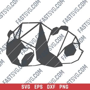 Panda design files – SVG DXF EPS PNG