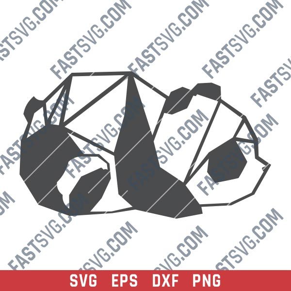 Panda design files – SVG DXF EPS PNG