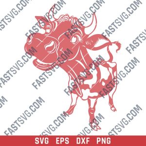 Symbol of 2021 bull design files – SVG DXF EPS PNG