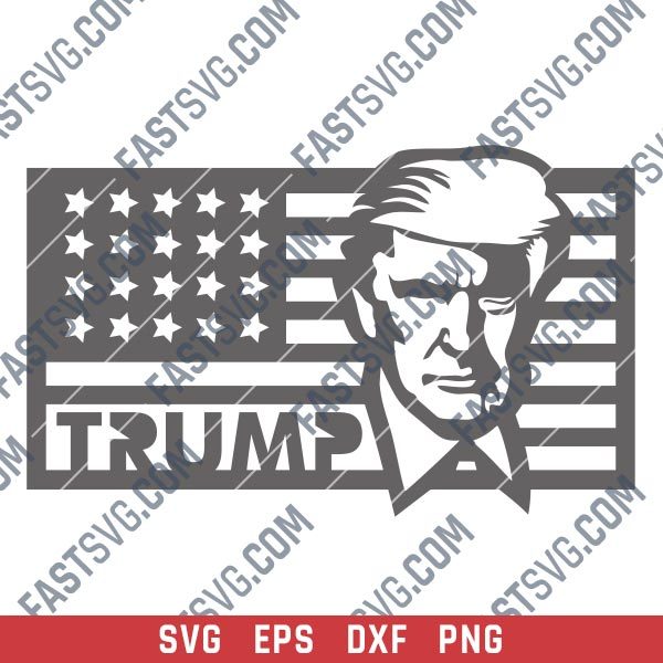 Donald Trump - Make America Great Again - SVG DXF EPS PNG
