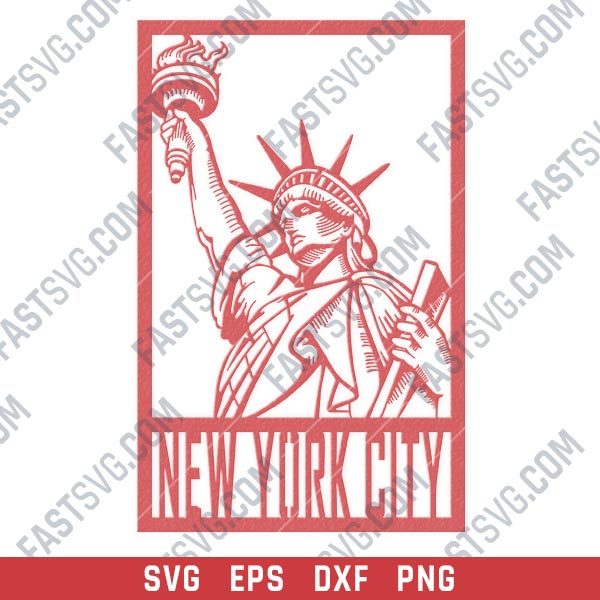 New york city vector design files - SVG DXF EPS PNG