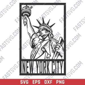New york city vector design files - SVG DXF EPS PNG