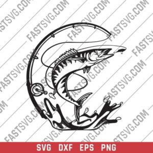 Barracuda Fish & DXF File Image