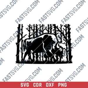 Bison DXF File Image