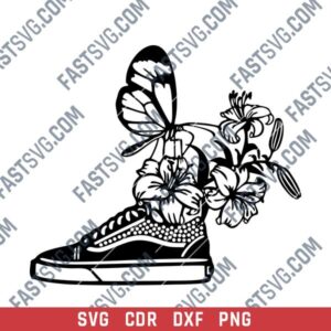 Butterfly with Shoe DXF File