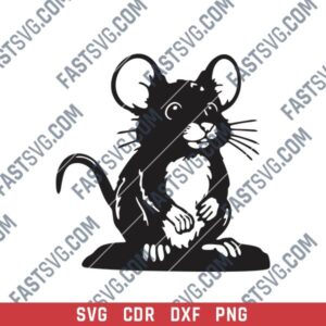 Cute Mouse DXF File