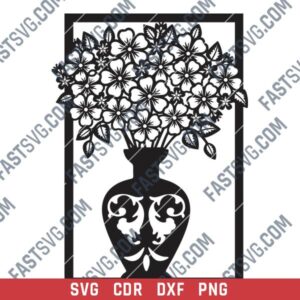 Flower Vase DXF Files