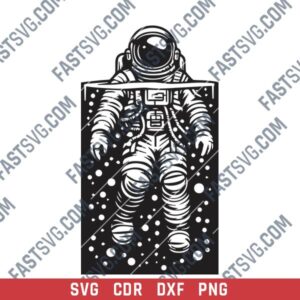 Astronaut in Water DXF Pattern