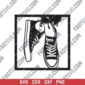 Foot Wall Decor DXF Files