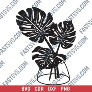 Vase Wall Decor DXF File